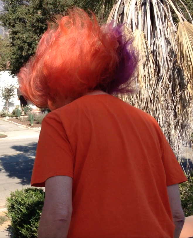 Orange with Purple hair flame