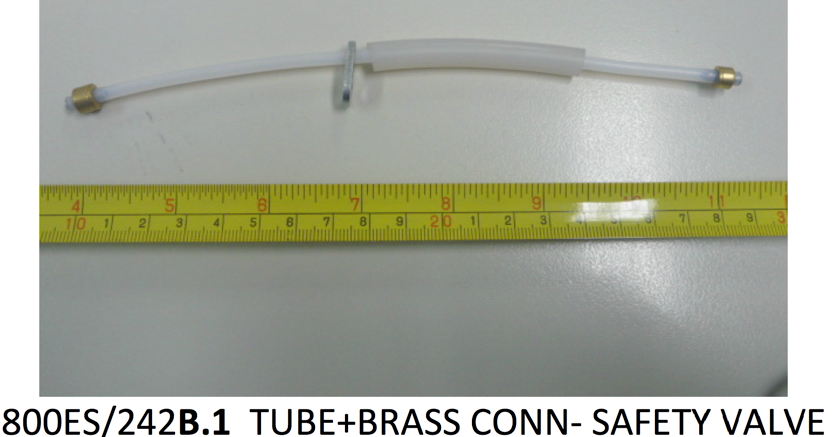 800ES/242B.1 Tube + Brass Conn.—Safety Valve.