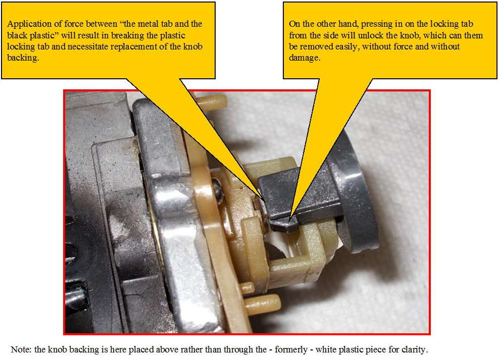 Typical latching tab: flat on the front latching surface, flat halfway from there up the side, then tapering up the rest of the side to the rear.