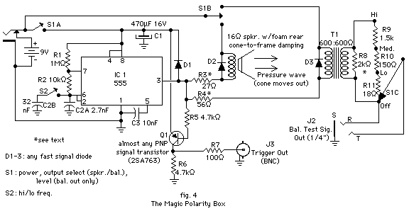 The Magic Polarity Tester schematic