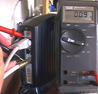 0.9 ohm resistance between RJ-45 and coax shield