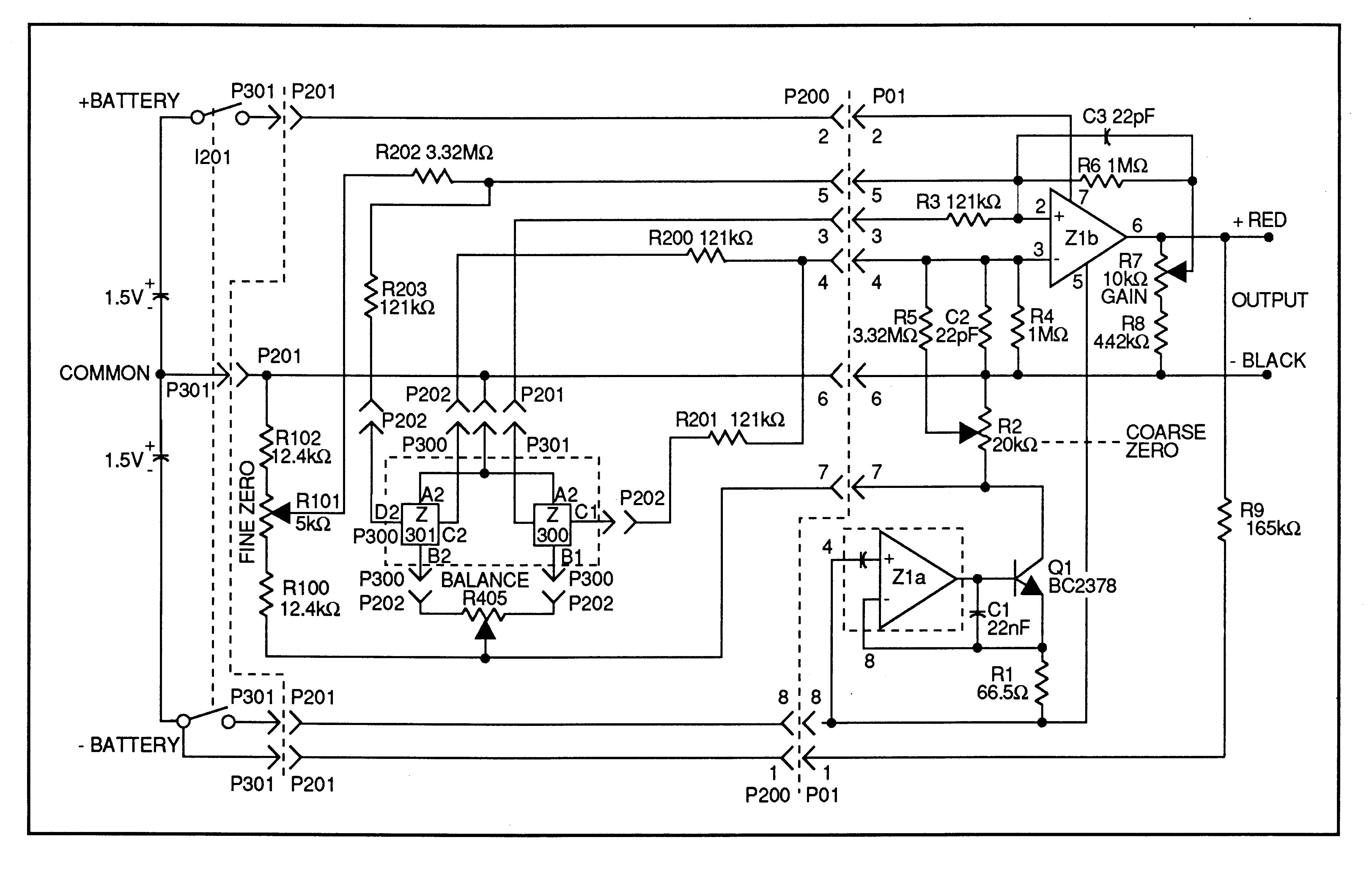 Fluke 80i-1010 current probe schematic diagram