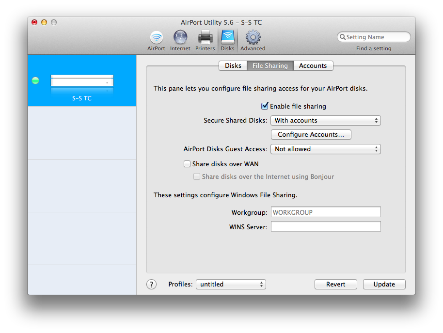 apple airport utility 5.6.1 windows enable smb1