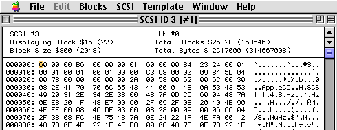 “AppleCD SCSI 1.4.8” visible in display window