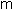 Gif image of small letter m