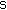 Gif image of small letter s
