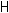 Gif image of capital letter H