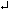Gif image of downwards arrow with corner leftwards = carriage return