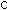Gif image of small letter c