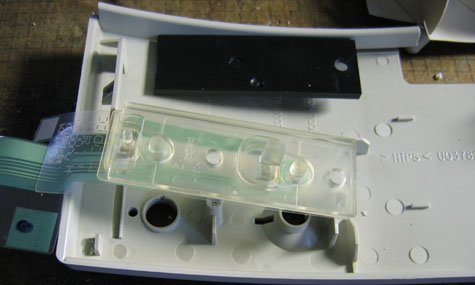 Original switch assembly, dismantled